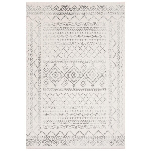 Safavieh 2 x 5 ft. Tulum Power Loomed Rectangle Area Rug Ivory & Grey TUL268A-25 - main